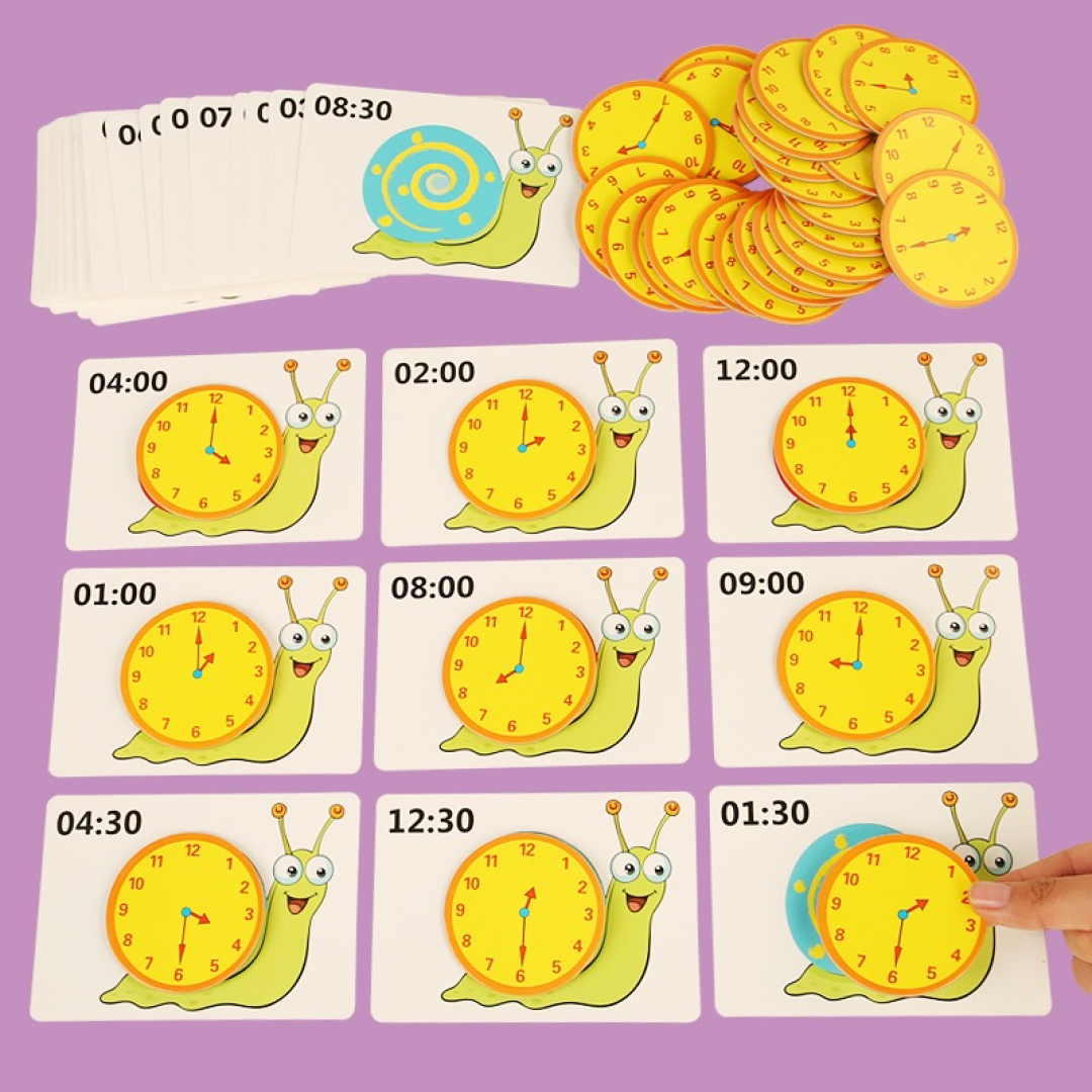 Time Learning Flash Card