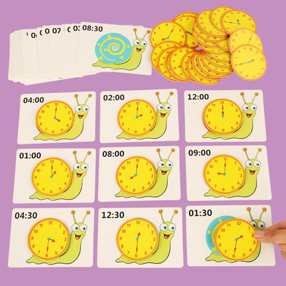Time Learning Flash Card
