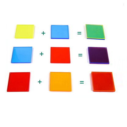 Translucent Geometric Puzzle Kids Toys Rainbow Blocks Montessori DIY Thinking Game Sensory Education Learning Light Table Toys