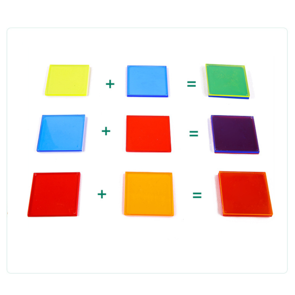 Translucent Geometric Puzzle Kids Toys Rainbow Blocks Montessori DIY Thinking Game Sensory Education Learning Light Table Toys