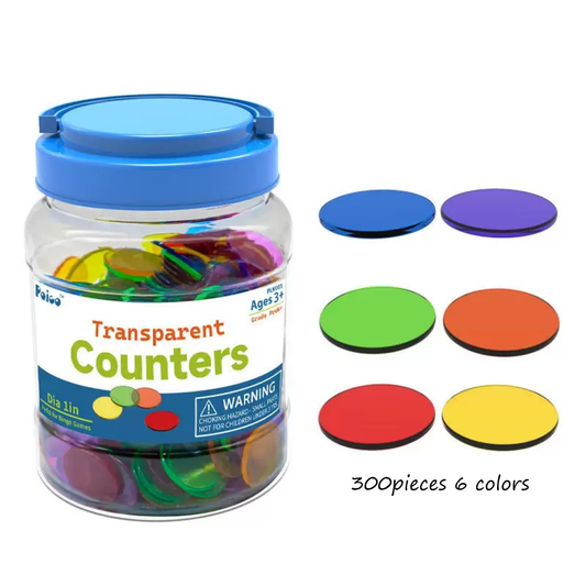 Transparent Counters 6color 300pieces