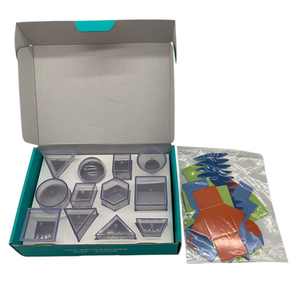Transparent Geometric Solids Demonstration Set (12Solids)