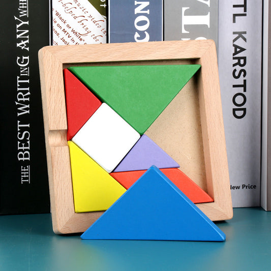 Wood Tangram Shape Puzzle