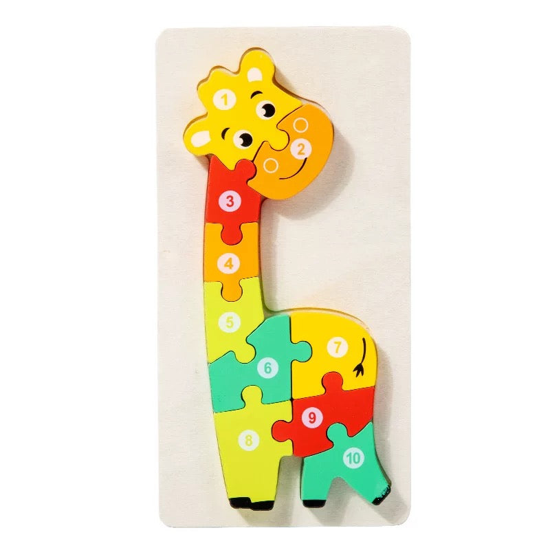 Wooden Giraffe Puzzle For Kid