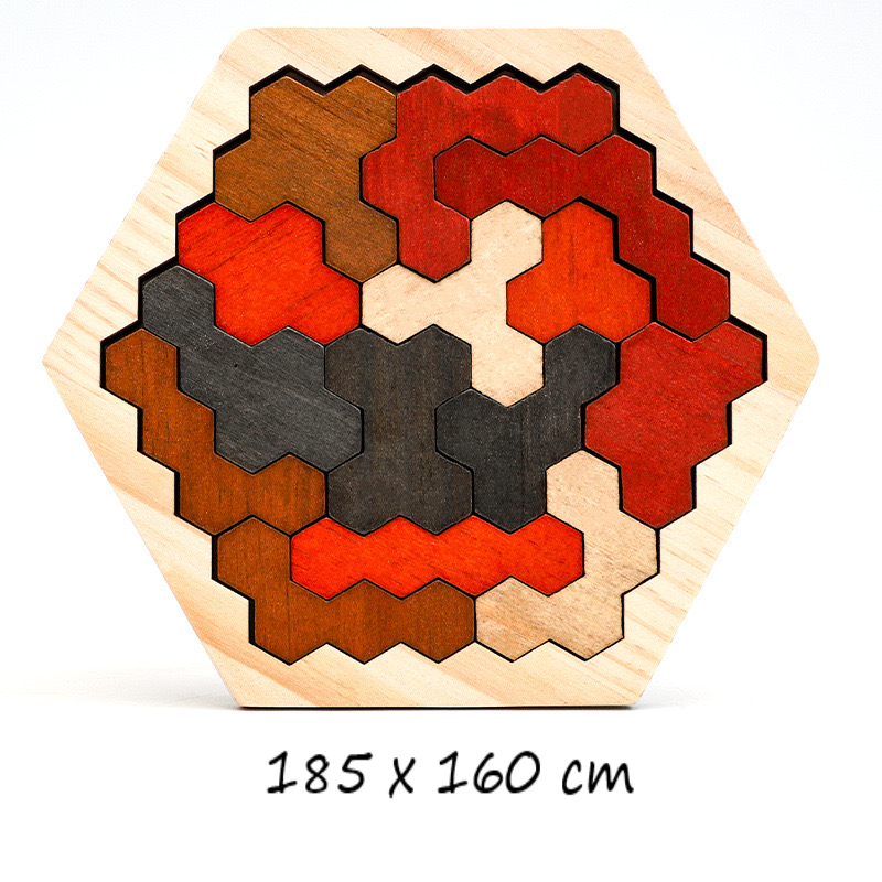 Wooden Hexagon Puzzle