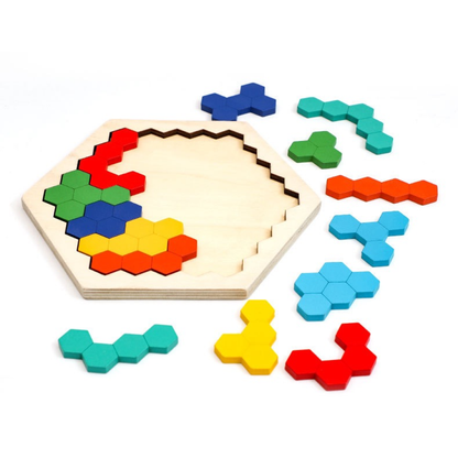 Wooden Hexagon Puzzle