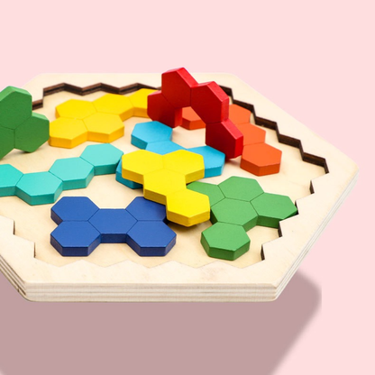 Wooden Hexagon Puzzle