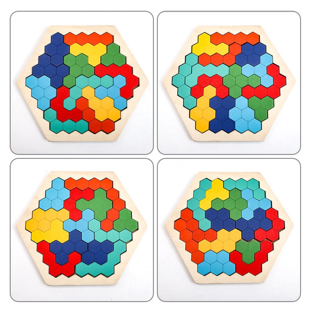 Wooden Hexagon Puzzle