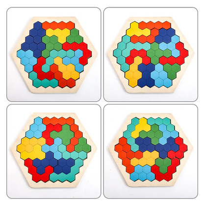 Wooden Hexagon Puzzle