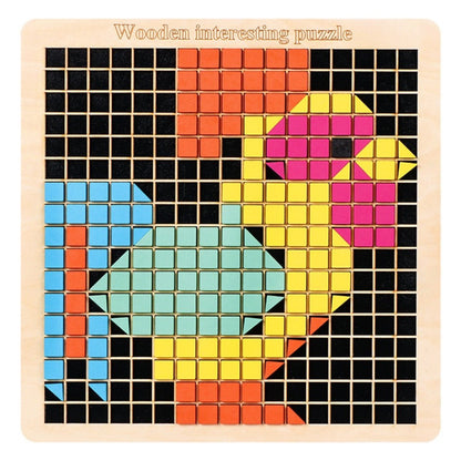 Wooden Mosaic Puzzle 370 pc Pixel Art Montessori Educational Learning Toys
