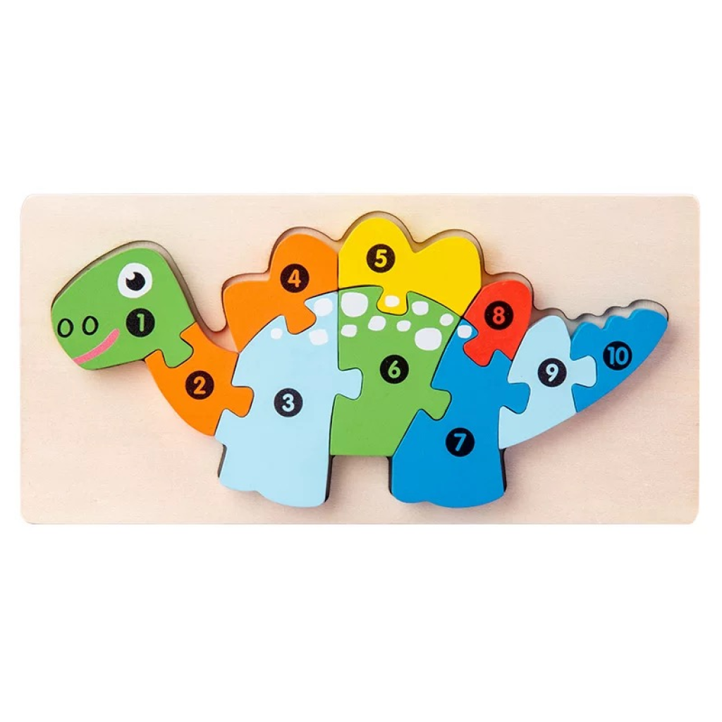 Wooden Stegosaurus Puzzle For Kid