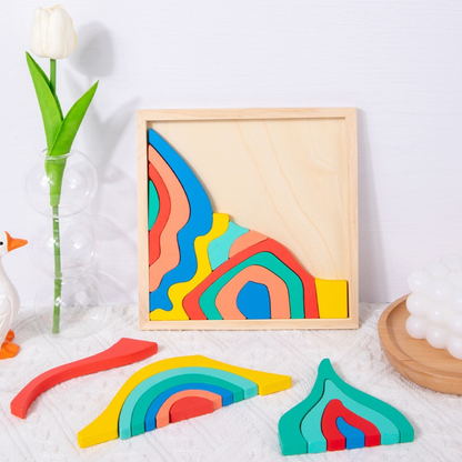 Wooden Topographic Puzzle