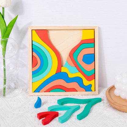 Wooden Topographic Puzzle