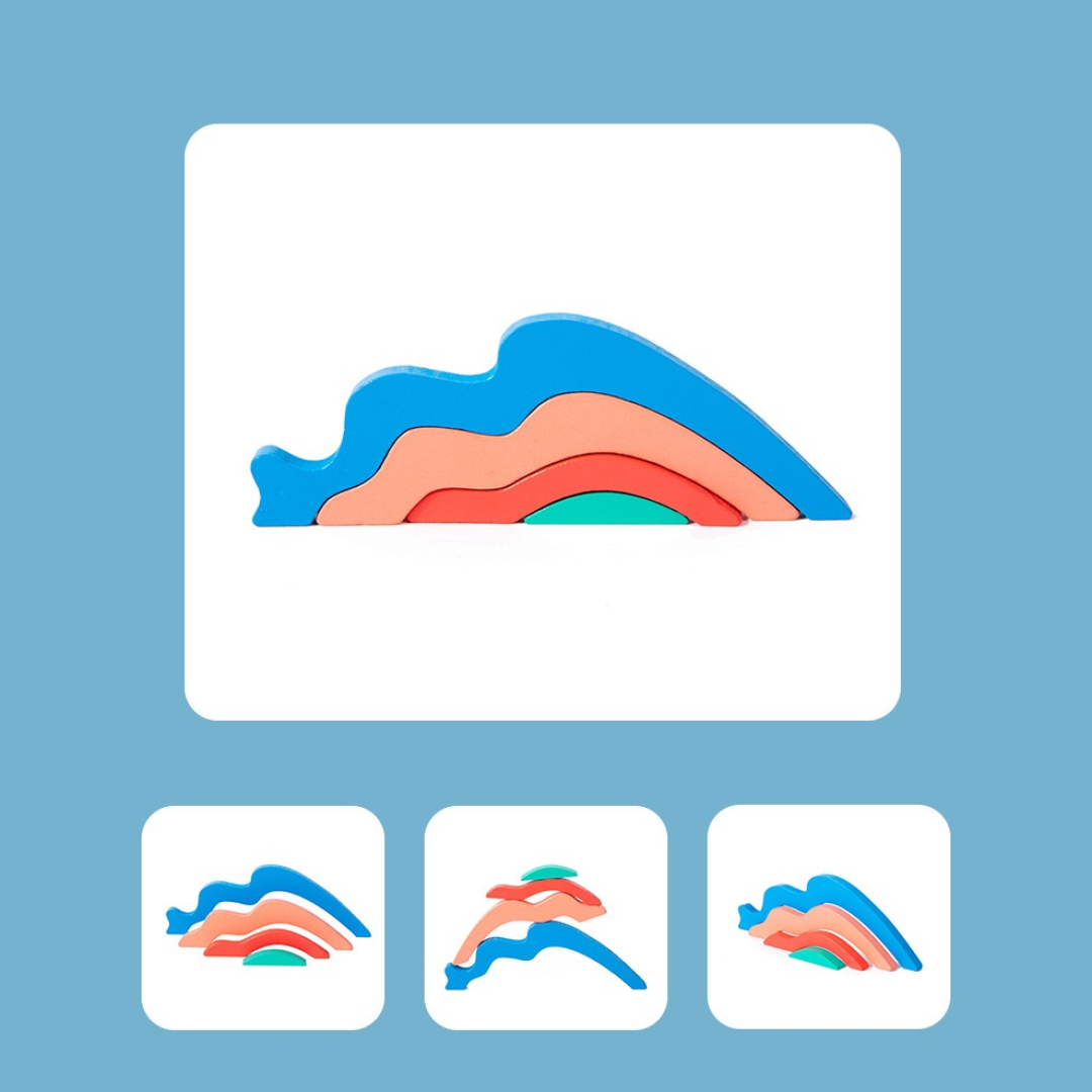 Wooden Topographic Puzzle