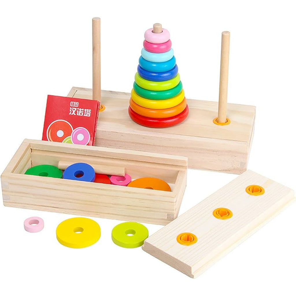 Wooden Ring Stacker – Boardgames and Puzzles