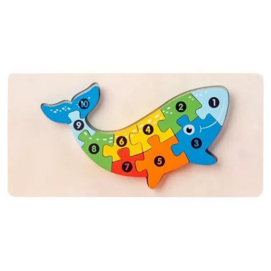 Wooden  Whale Puzzle For Kid