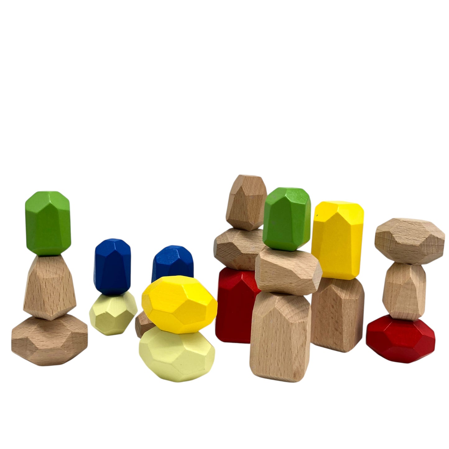 Wooden Stacking Stone 20pcs