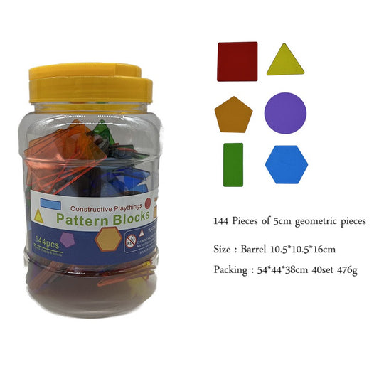 edxeducation Transparent attribute Blocks Mini Jar