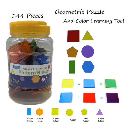 Constructive Playthings Pattern Blocks 144pcs