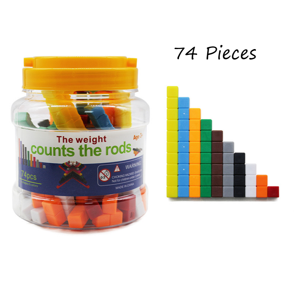 The Weight Counts the Rods 74pcs