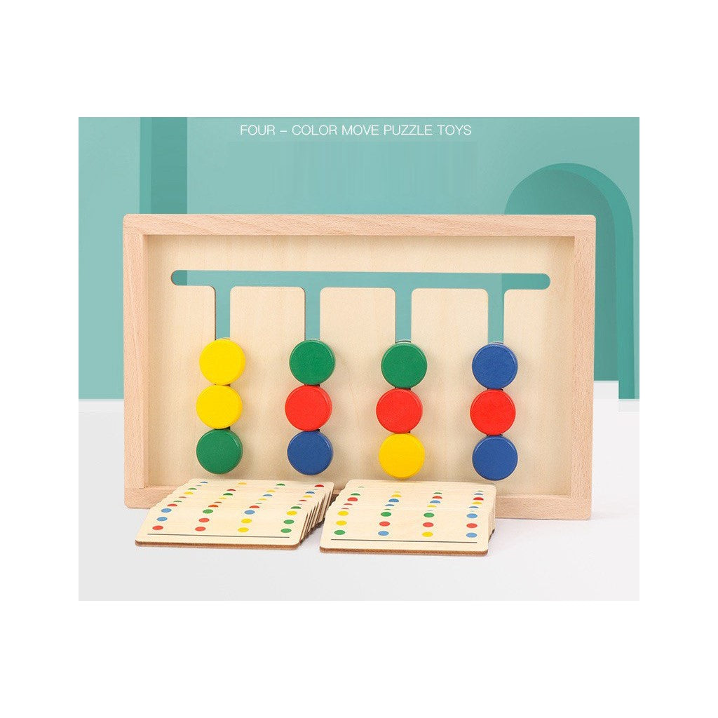 Wooden Four Color Game