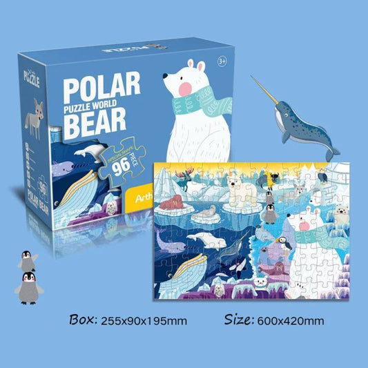 Polar Puzzle World 96Pieces