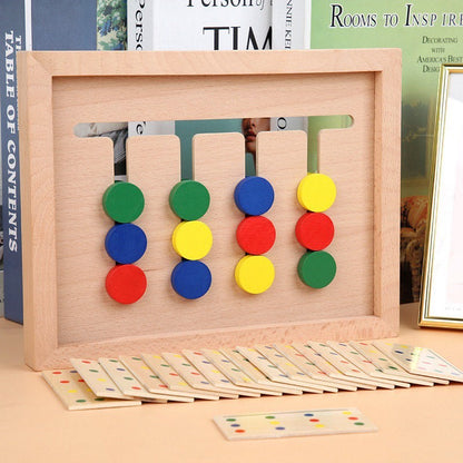 Wooden Four Color Game