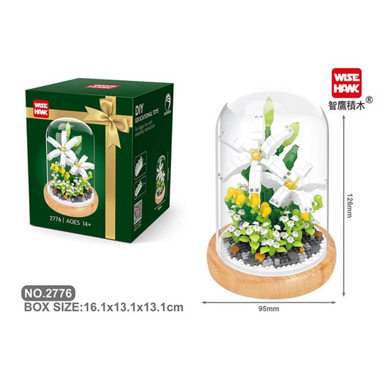 White Lily flower Building Block 540pcs