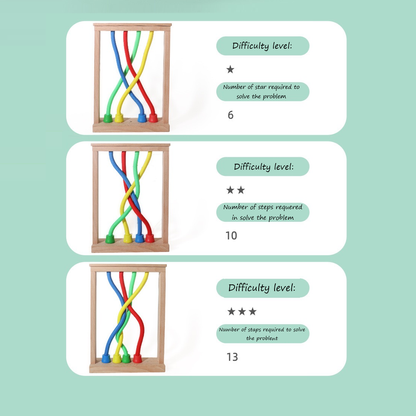 Wooden Bead Roller Coaster Toy