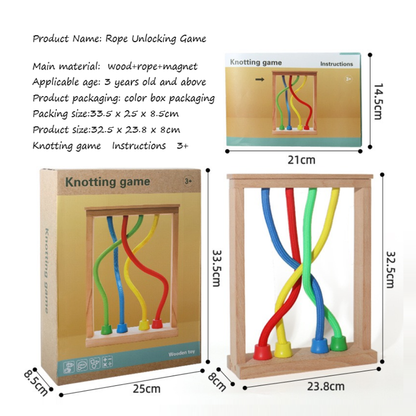 Wooden Bead Roller Coaster Toy