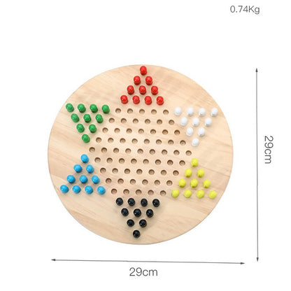 Chinese Checker and Gobang with Wooden Board