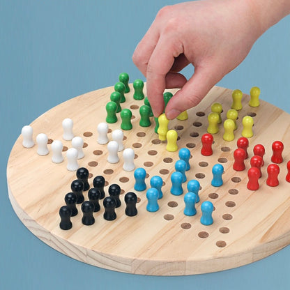 Chinese Checker and Gobang with Wooden Board