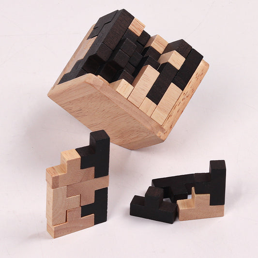 3D Creative Wooden Puzzle Interlocking Puzzle 54 Pieces