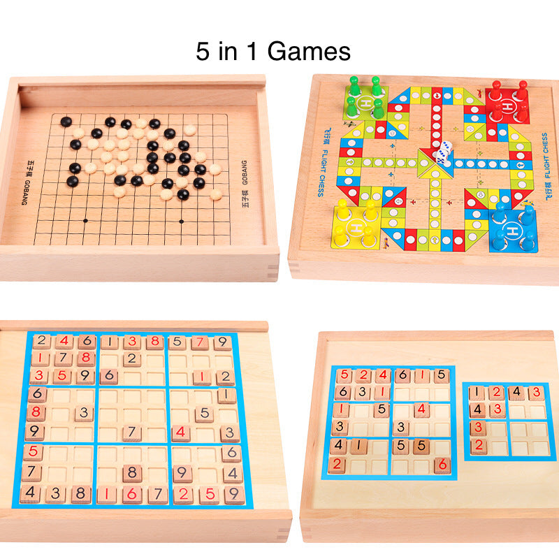 Sudoku 5in1 Games with Go Bang and Flying Chess