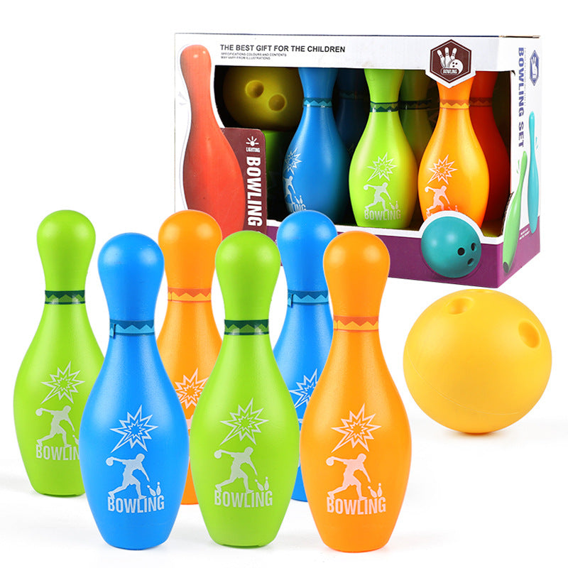 Balling Set Bowling Set for Children 6 Plastic Bowling Pins – Boardgames and Puzzles