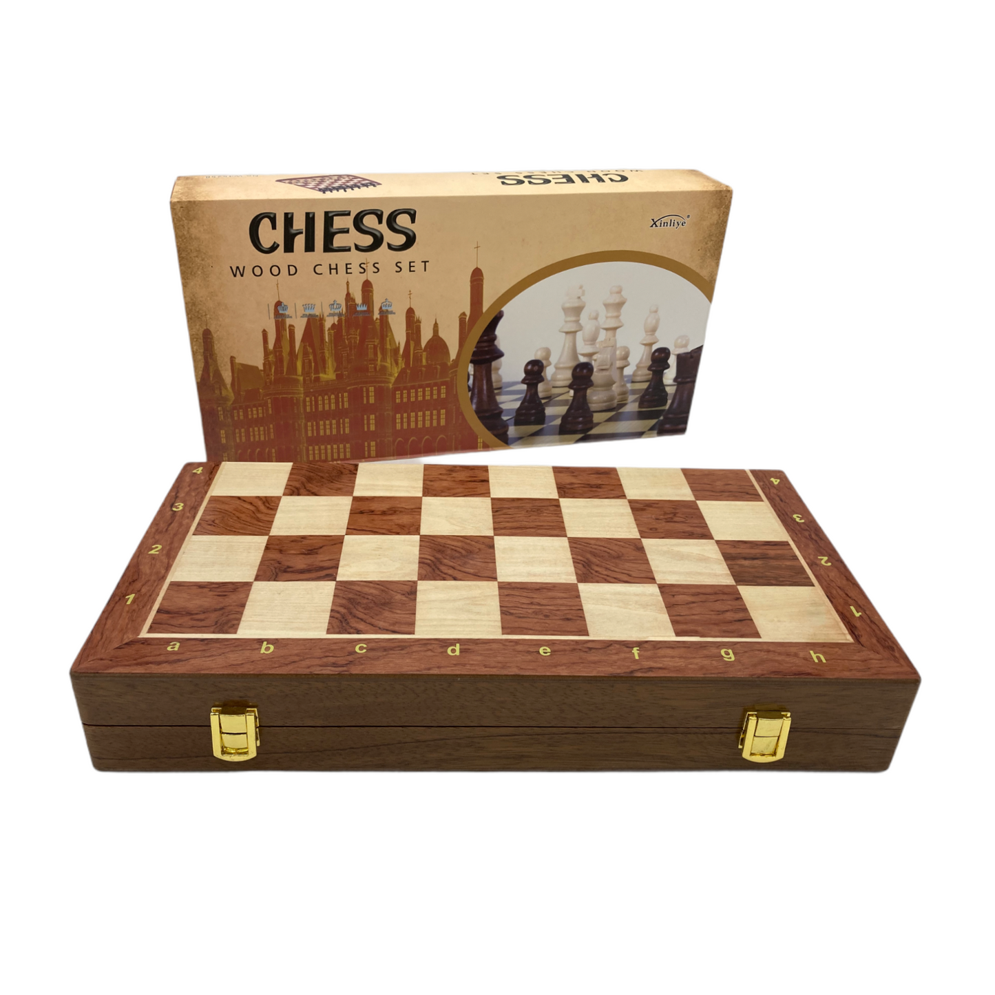 Wooden Chess 45cm Non-magnet Board