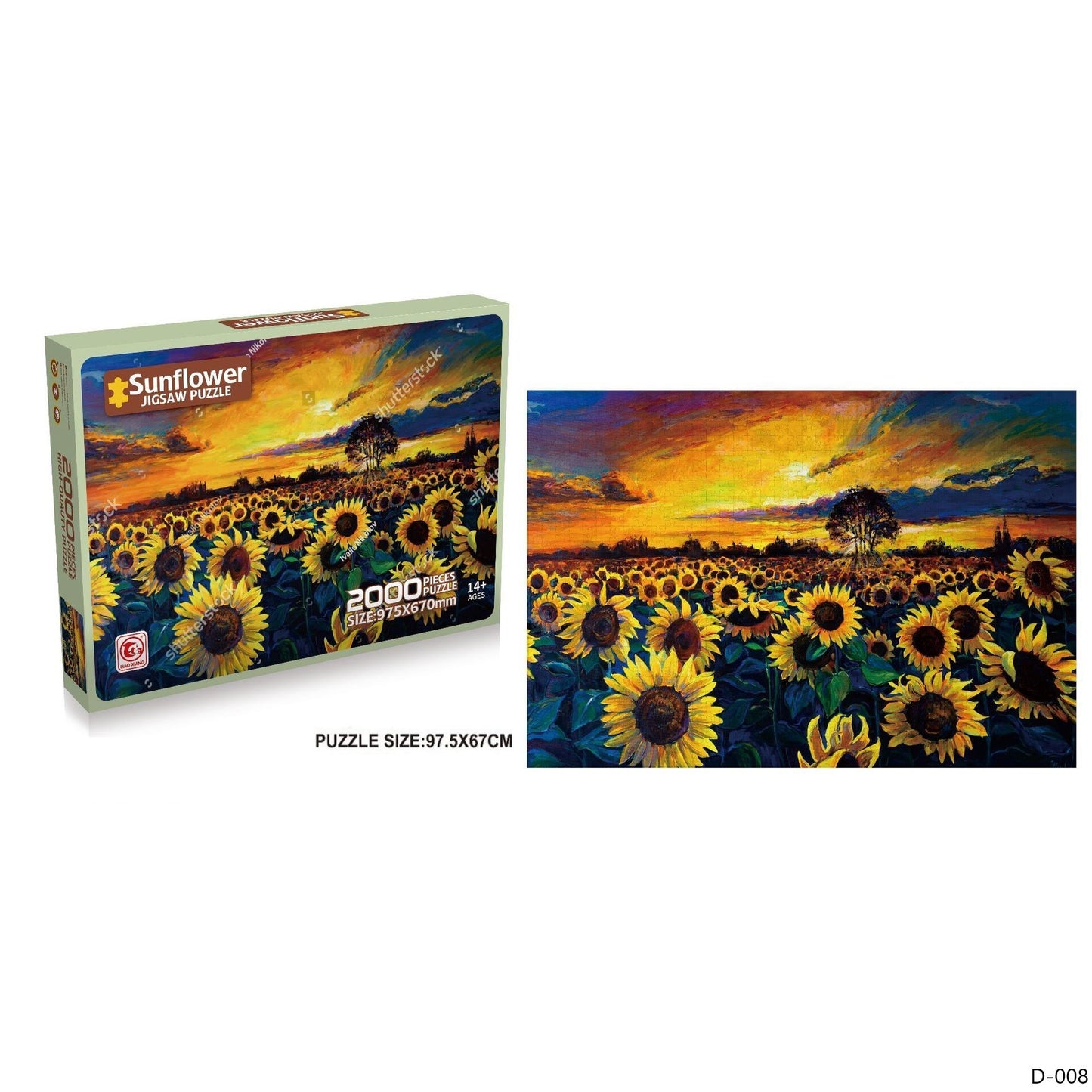 Sunflower Jigsaw Puzzle 2000 Pieces