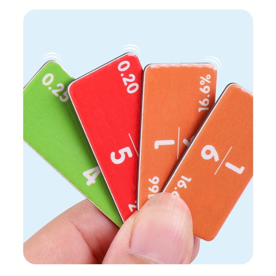 Fraction Toy Math Learning Tools with Magnet – Boardgames and Puzzles