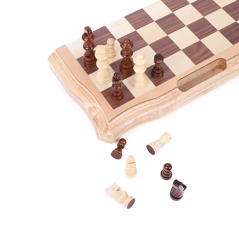 Wooden Chess Board with Handle