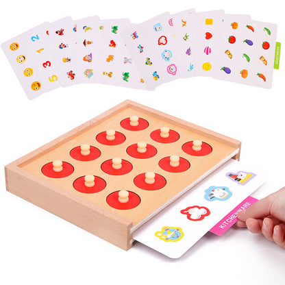 Memory Matching Game Wooden Board