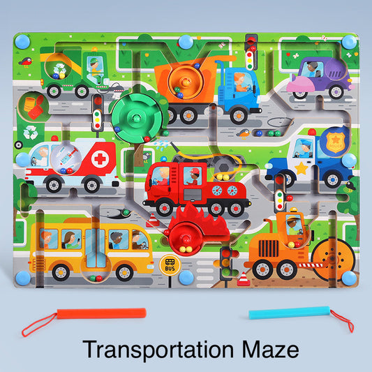 Maze Puzzle Games Transportation Theme