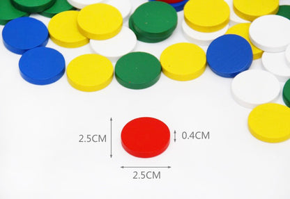 Wood Coins for Mathematics 100pieces