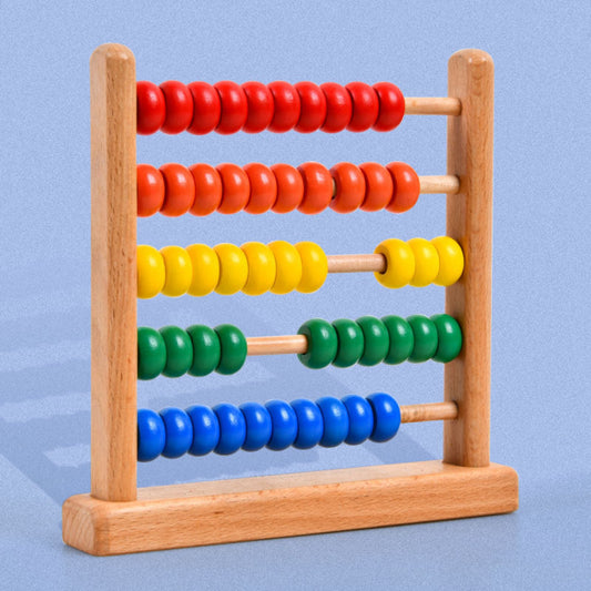 Wooden Abacus Sliding Calculator