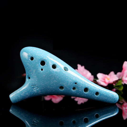 Ocarina Alto C 12 Holes with Strap Blue