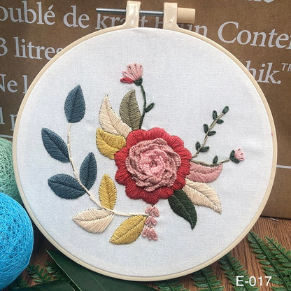 Embroidery Kits Modern Flower