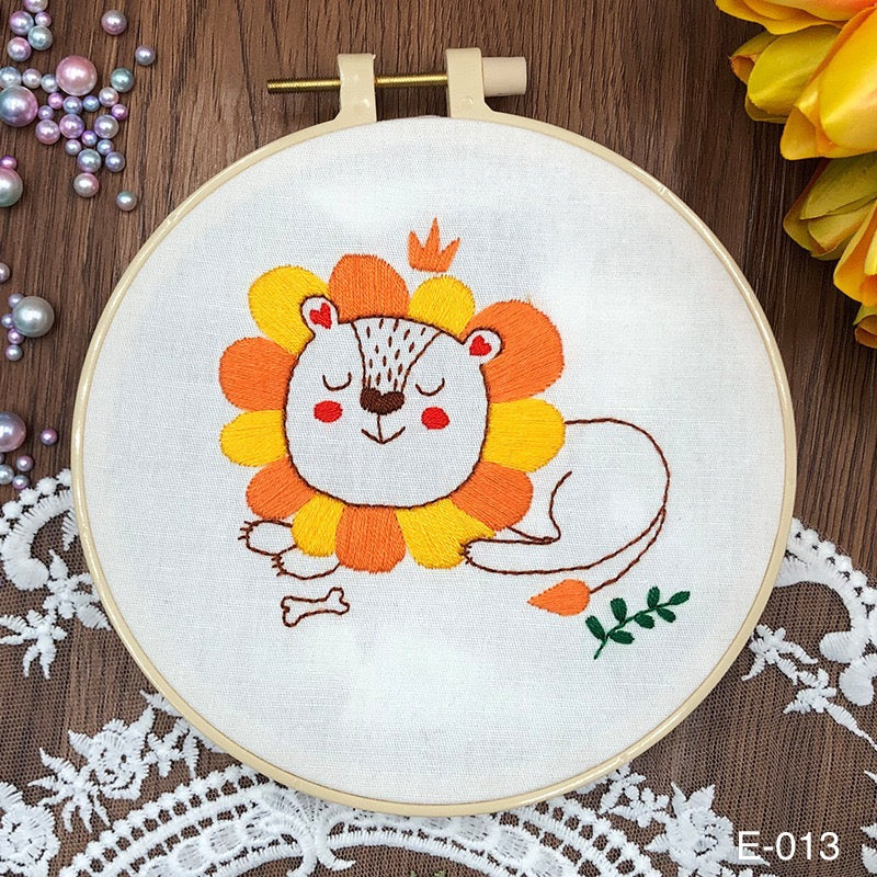 Embroidery Kits for Beginners Wild Animals