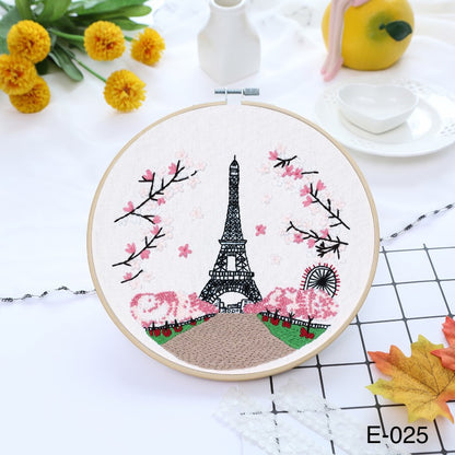 Embroidery Kits European Buildings