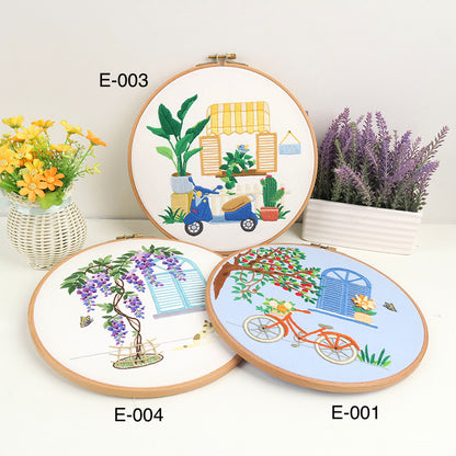 Embroidery Starter Kits European-Style Garden Plants