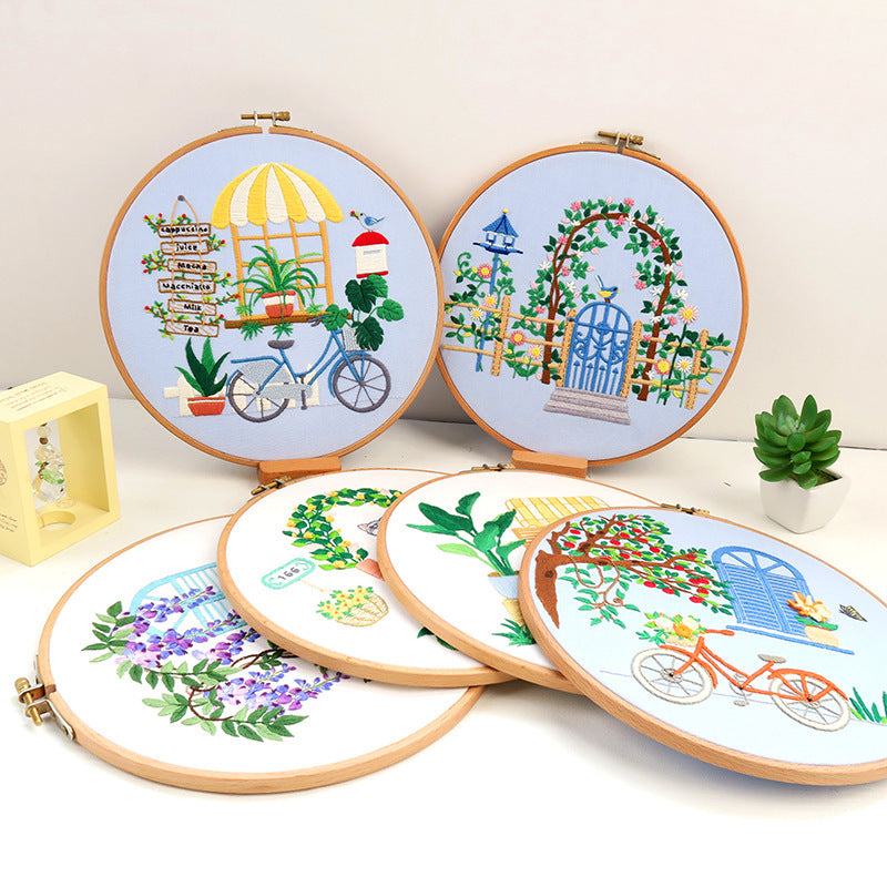 Embroidery Starter Kits European-Style Garden Plants