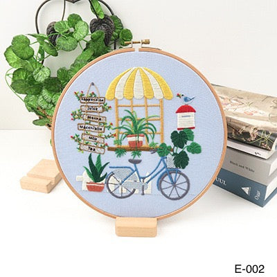 Embroidery Starter Kits European-Style Garden Plants